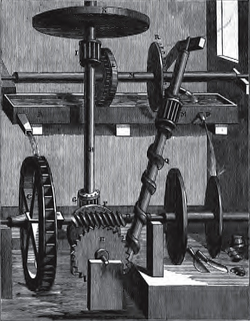 Robert Fludd water screw perpetual motion machine.